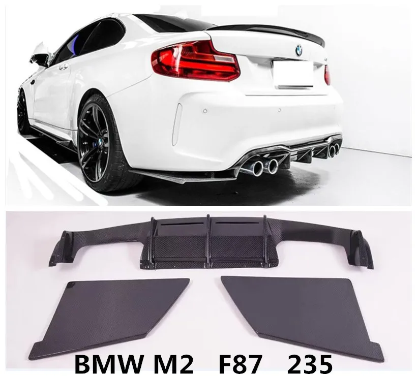 

Для BMW F87 M2 Coupe 235 2014 2015 2016 2017 2018 углеродное волокно задний спойлер бампер диффузор высокое качество автомобильные аксессуары