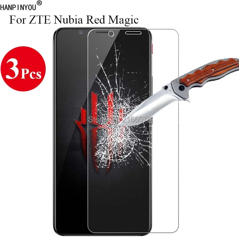 3 шт./лот 9H 2.5D Закаленное стекло протектор экрана для ZTE Nubia Red Magic Game мобильного