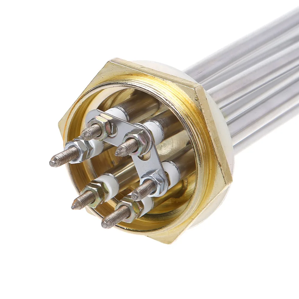  MEXI Water Tank DN40 Heating Pipe Water Heater Electrical Immersion Element Air Energy 220V 3KW/4.5