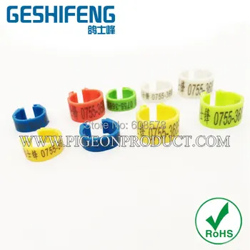 

free shipping 2016 colorful Plastic Clip Ring for pigeon&bird open rings