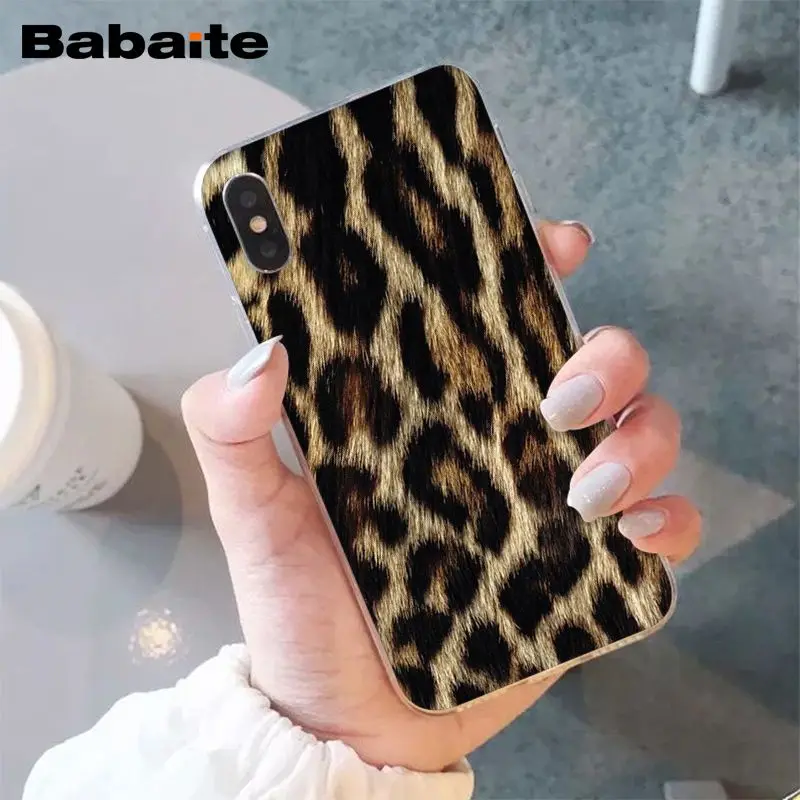 Babaite النمر ليوبارد الجدة Fundas غطاء إطار هاتف محمول ل أبل فون 8 7 6 6 ثانية زائد X XS ماكس 5 5 ثانية SE XR الهواتف المحمولة