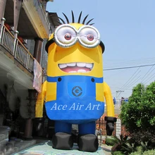 Надувные Мультяшные персонажи модель гигантские надувные Миньоны на заказ для продажи