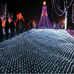 Новый год! 8x10 м гирлянды LED Рождество огни Открытый украшения Гирлянды СВЕТОДИОДНЫЕ Чистый Свет для праздника свадебные decro Luces de Navidad