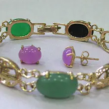 Африканский бисер ювелирный набор потрясающий Многоцветный драгоценный камень ювелирное изделие жесткий браслет серьги набор кварцевый камень оптом широкий