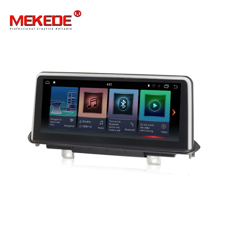 Clearance ID7 IPS Large screen 10.25" Android 7.1 car dvd player gps navigation FOR BMW X5 F15 (2014-2017) NBT System audio gps stereo 3