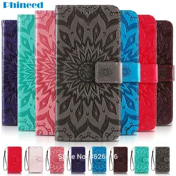 

3D Sun Floral Phone Case for Samsung Galaxy A8 2018 Plus A8Plus A8+ A8P With Soft TPU High Quality PU Leather Flip Wallet