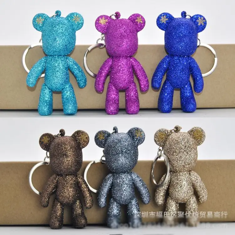 

2019 Bomgom Cartoon Popobe Gloomy Bear Momo Vinyl Resin Keychain Key Chain Bag Ornaments Pendant Kids Toys Doll Keyring D198