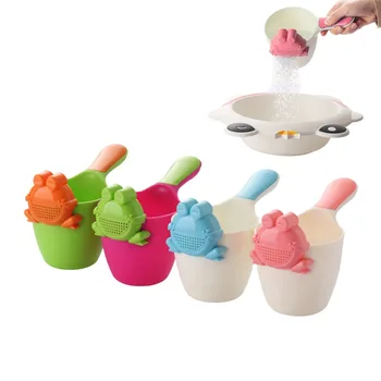 

Baby Kids Cartoon Frog Bathing Cup Shower Shampoo Bailer Bath Wash Cup Cartoon Water Ladle Bathing Cup For Baby Care