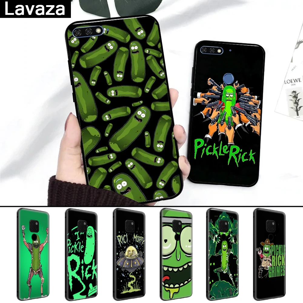 

Lavaza Rick and Morty Pickle Rick Silicone Case for Huawei Mate 10 Pro 20 Lite Nova 3 3i Y6 Y5 Y9 Y7 2017 Prime 2018