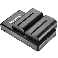 Neewer 2 unidades 2600 mAh reemplazo del li-ion con el cargador para Sony NPF550/570/530, ajuste para Sony handycams