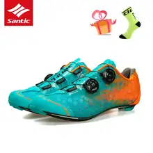 SANTIC Level 10 Carbon Fiber Ultralight Cycling Shoes Road Bicycle Sneakers Men’s Pro Racing Zapatillas Ciclismo Bike Shoes 2017