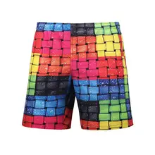 Брендовые пляжные шорты с принтом сетки для мужчин, одежда для плавания, короткий чемодан в полоску, бермуды, мужские пляжные шорты, мужские спортивные штаны