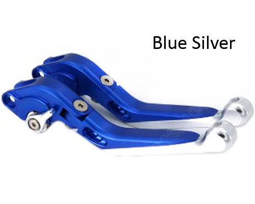 Blue Silver Для Yamaha R 15 V3 R15 спереди и сзади тормозной Алюминий мотоциклетные Adjustabale Складной Выдвижная с логотипом - Цвет: Blue Silver