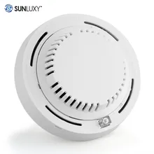 SUNLUXY Wired Smoke Detector Smoke Sensor Alarm System for Home Indoor Security with LED Indicator DC 12v High Quality