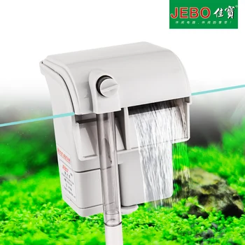 

JEBO 501 Wall Mounted Filter Hang On Slim Filter Waterfall Water Circulation External Filter for Fish Tank 3.5W 220V-240V