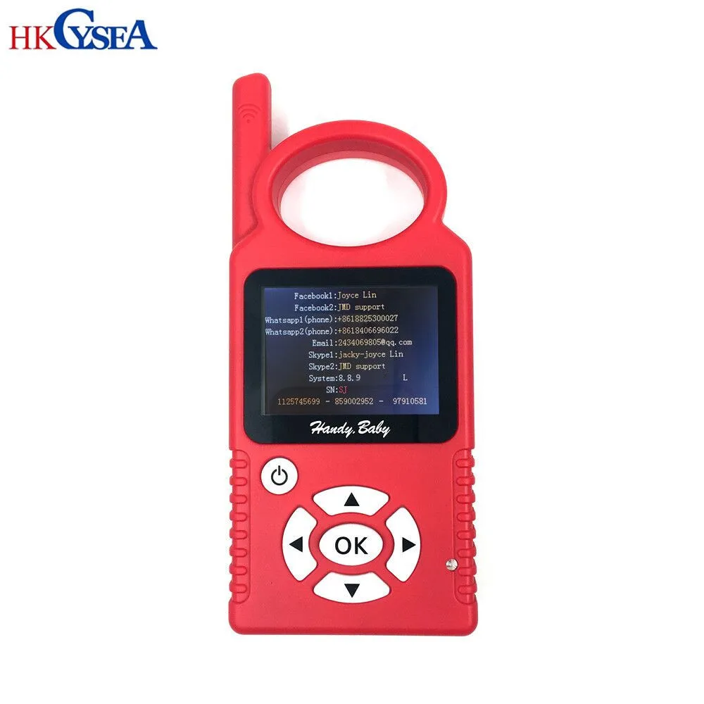 

Newest JMD Handy Baby Hand-held Car Key Copy Auto Key Tool for 4D/46/48/G Chips Programmer CBAY Multi-language V9.0.0
