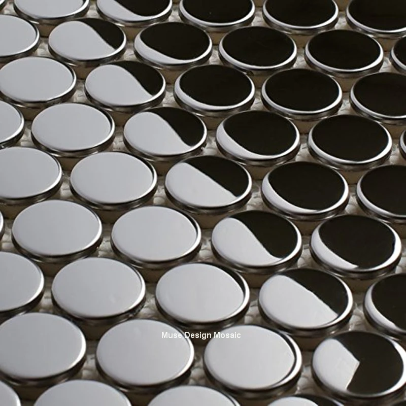 para pared Azulejos de mosaico de acero inoxidable plateado baño de acero brillante 10 unidades cocina panel de mosaico revestimiento de mosaico espejos para azulejos rectángulo 