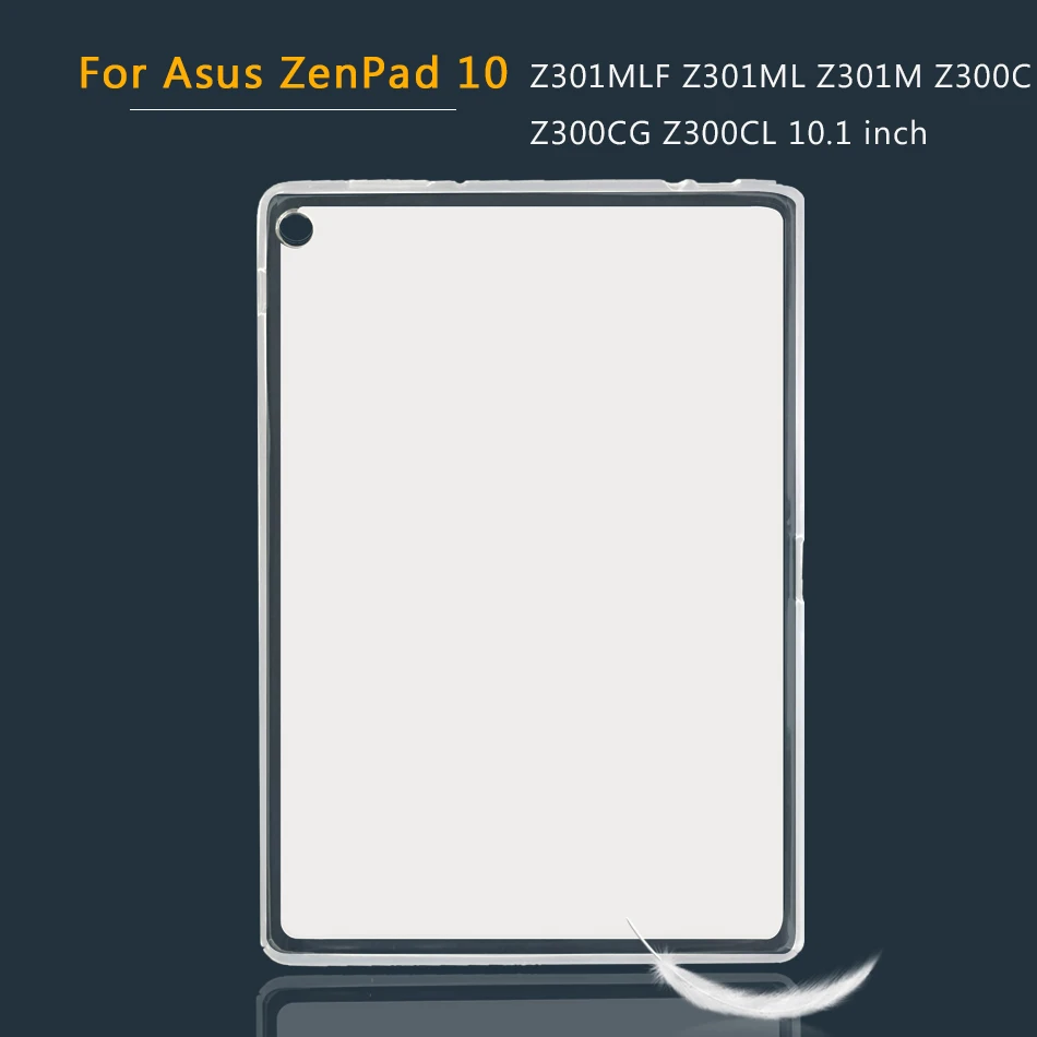 Силиконовый чехол для Asus Fonepad 7 8 FE380CG/ZenPad 10 8 7/Zen Pad 3S 10/C 7,0/S 8,0 Z301M Z380M Z380KL Z170C Мягкий ТПУ чехол - Цвет: ZenPad 10 Z300C