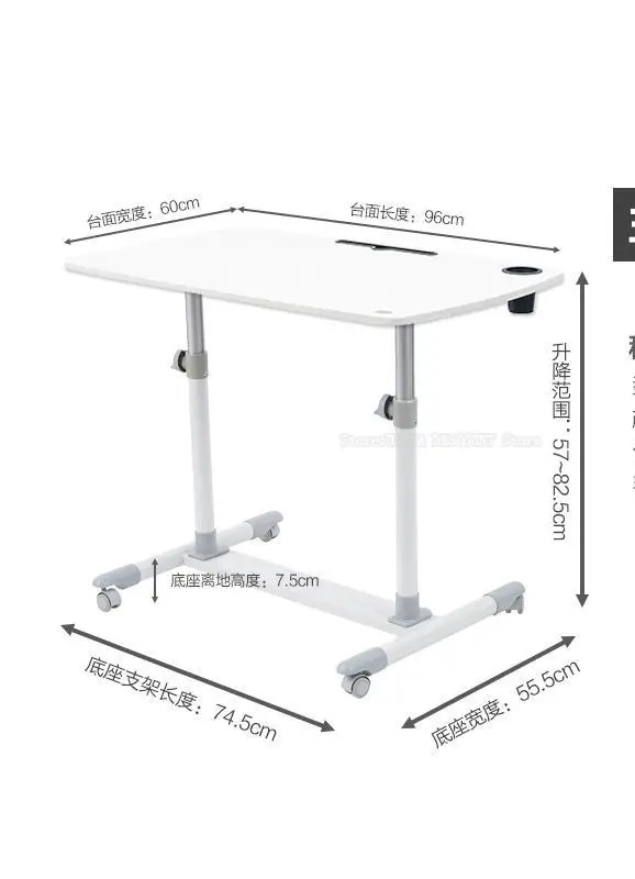 Диван-столик для ноутбука прикроватный столик съемный подъемный стол домашняя кровать ленивый маленький стол - Цвет: style5