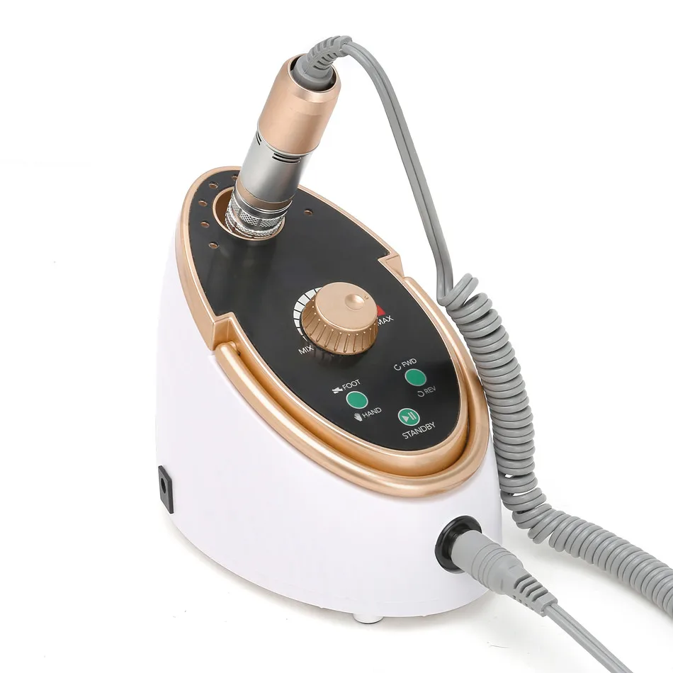 Preise Cappucci Gehobenen Elektrische Nagel Bohrer 35000 RPM 65W Maniküre Maschine Für Nail art Gel Polnisch Kostenloser Keramik Bohrer Bits