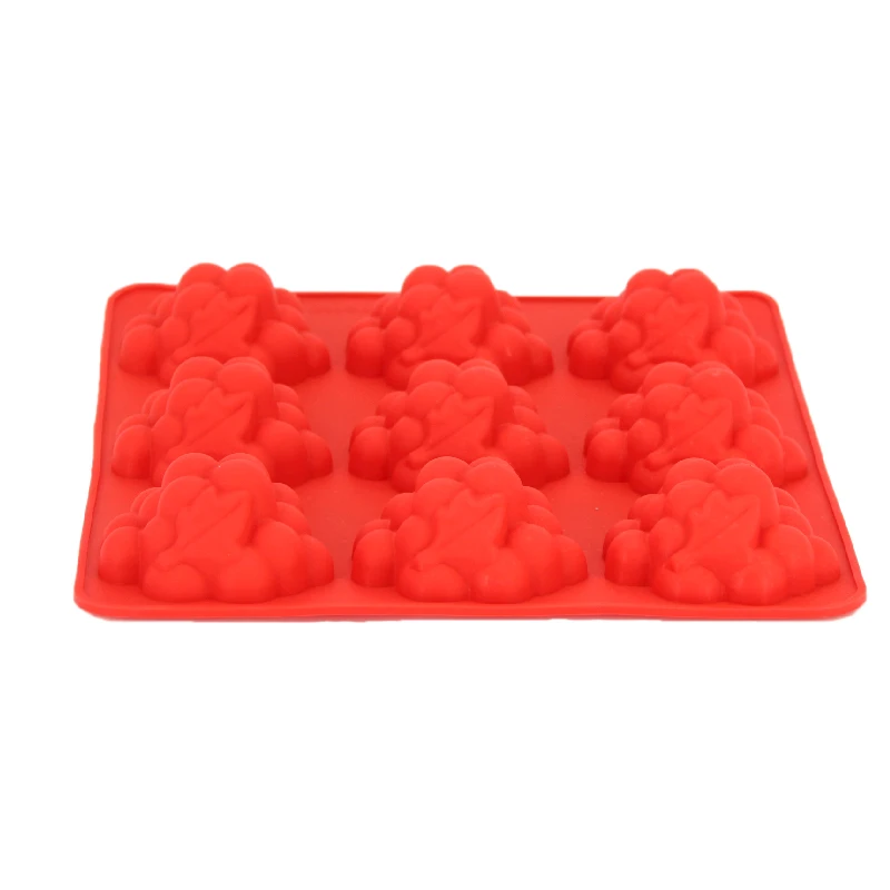 YIWUMART 3D 9 отверстий виноград силиконовые украшения торта инструменты для форданта форма для выпечки шоколадных муссовых десертов торты плесень