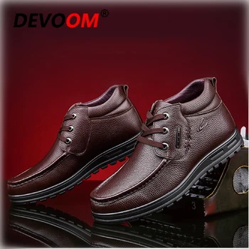 

Men Leather Shoes Men Formal Shoes Leather Genuine Quality Real Leather High Top Lace up Mens Dress Shoes Work Office Footwear