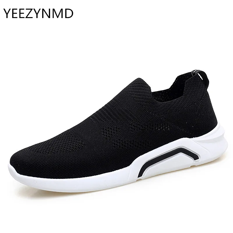 

2018 Men Breathable Comfortable Woven Casual Shoes Homens Large Size 39-45 Slip on Popular Summer Spring Black Gray Blue Shoes