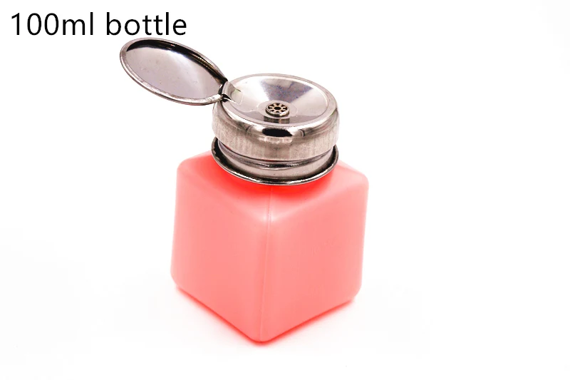 4 унции 100 мл розовый спирт пластиковая паяльная бутылка для флюса подходит для медицинских и промышленных насосов Диспенсер Очиститель бутылки контейнер