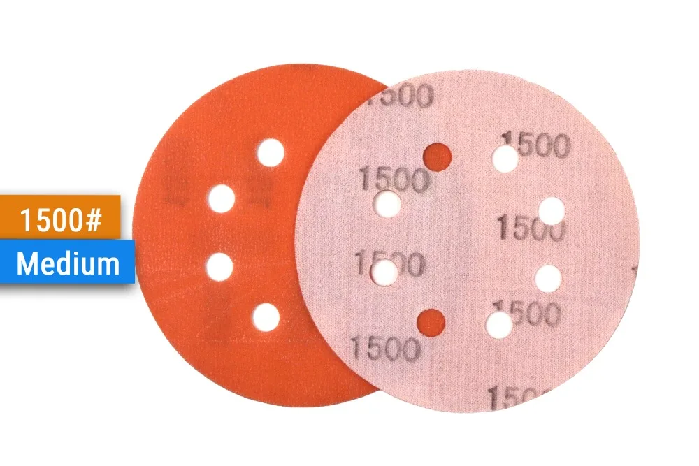 5 шт. 5 дюймов(125 мм), 8 отверстий FV тончайший влажной/сухой с застежкой-липучкой Авто пленка кузова шлифовальные диски Краски абразивной шкуркой, 400#-5000