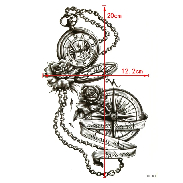 tattoo design, nothing is pernament, melting pocket | Stable Diffusion