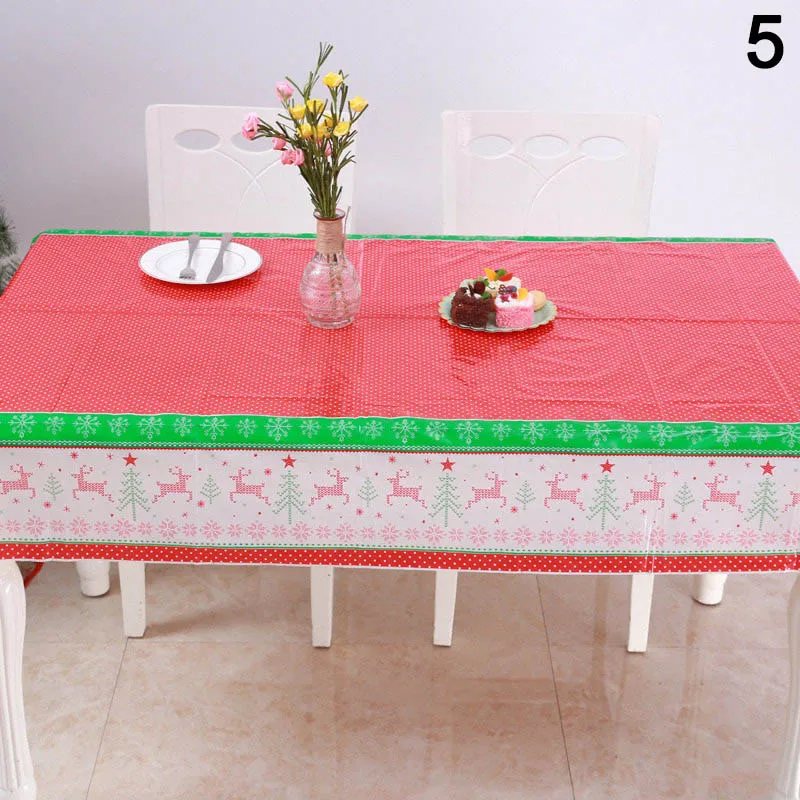 High Quality Table Cloth Cover Cartoon Pattern Decoration For Christmas Party Home Banquet VE