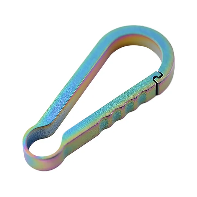 Titanium Alloy Outdoor Camping Carabiner Keychain Hanging Buckle Hook Snap