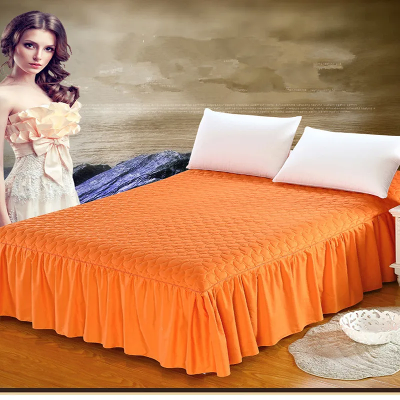 Buy Pure color cotton bedding bed skirt 100 Cotton