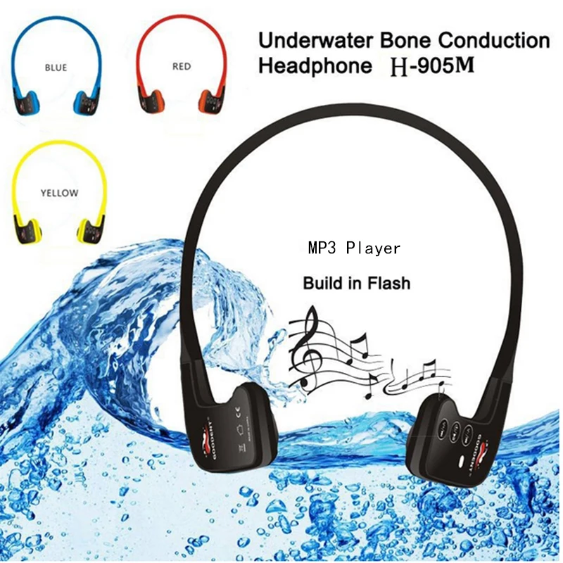 Swimming Waterproof MP3 Player Sport Music Headset Player Bone
