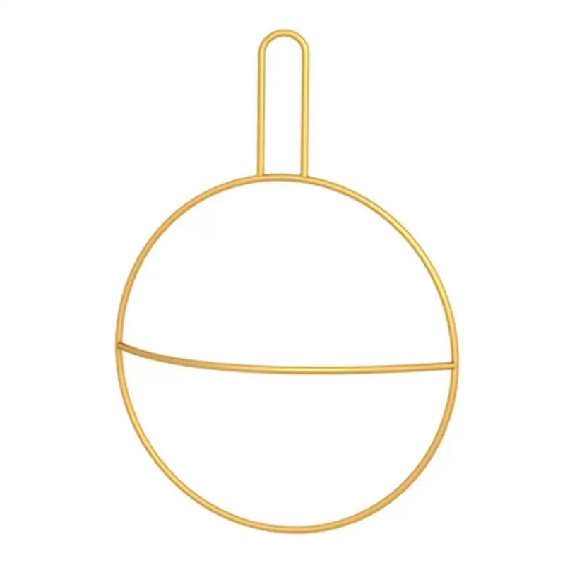 Круглый металлический настенный держатель полотенец вешалка для полотенец в ванную комнату держатель кручок для кухонного полотенца настенная вешалка - Цвет: Gold 28 X 20cm
