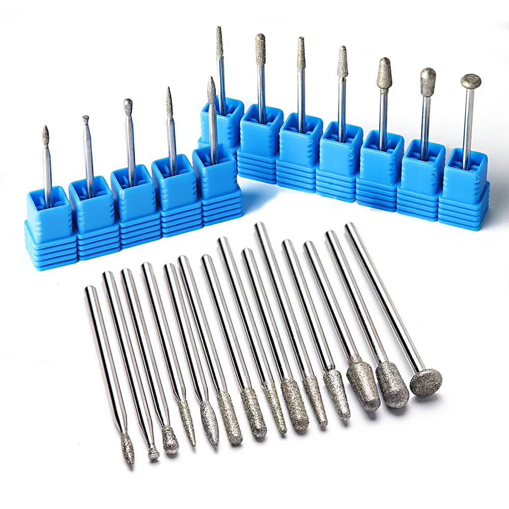 

1pcs Diamond Nail Drill Bits Cuticle Cutter for Manicure Pedicure Milling Electric Rotary Burr Gel Nail Polish Tools BEJG18-31