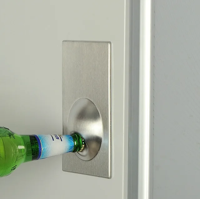 1piece Fridge Magnet Bottle Opener Stainless Steel Refrigerator 1piece Fridge Magnet Bottle Opener Stainless Steel Refrigerator Holder Beer