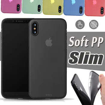 

1000pcs 0.3mm Ultra Thin PP Shockproof Transparent Matte Frosted Soft Cover For iPhone 11 Pro Max XS XR X 8 7 6 6S Plus Case