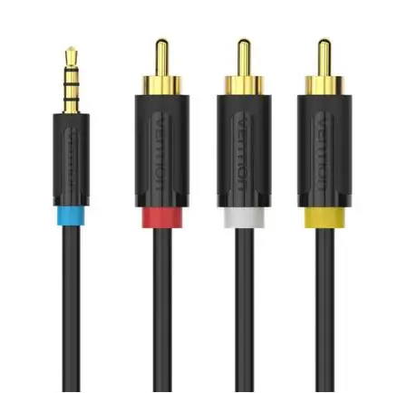 Кабель Vention со штекером 3 5 мм на RCA Штекерный аудио видео AV кабель AUX стерео шнур