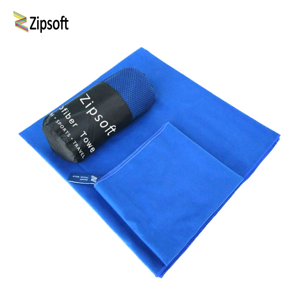 Zipsoft Microfiber Travel Towel Soft Skin Quick Dry Super Absorbent Perfect Beach Towels Gym Swimming Yoga 2 PCS/SET