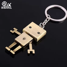 IKSNAIL, креативные брелки для ключей от авто, фантазийный брелок, милый лоток, робот, брелки, сплав, подвеска, автомобильные брелки, llaveros Porte