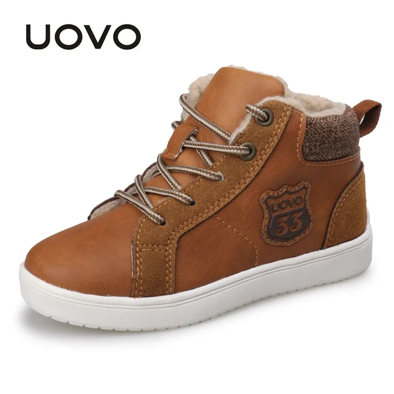 

UOVO 2017 new autumn & winter walking shoes fashion boys casual shoes children sneaker warm comforable kids shoes Eur 28-37