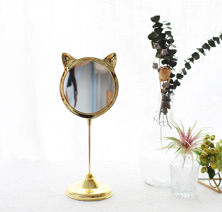 Espelho de Vaidade Espelho de Maquiagem Dropshipping por Atacado Originalidade Adorável Kitty Bancada Princesa Cômoda Menina Prop Exibição 12 Beleza e saúde