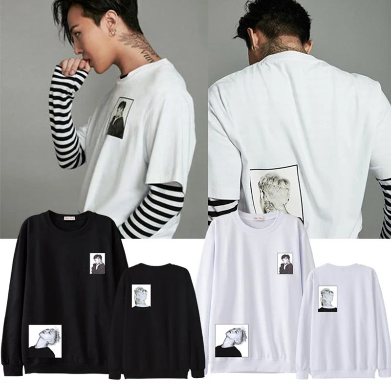 Kpop Bigbang G-Dragon Women Men sweatshirts GD pullover unisex Sweatshirt causal top Jumper New (1)