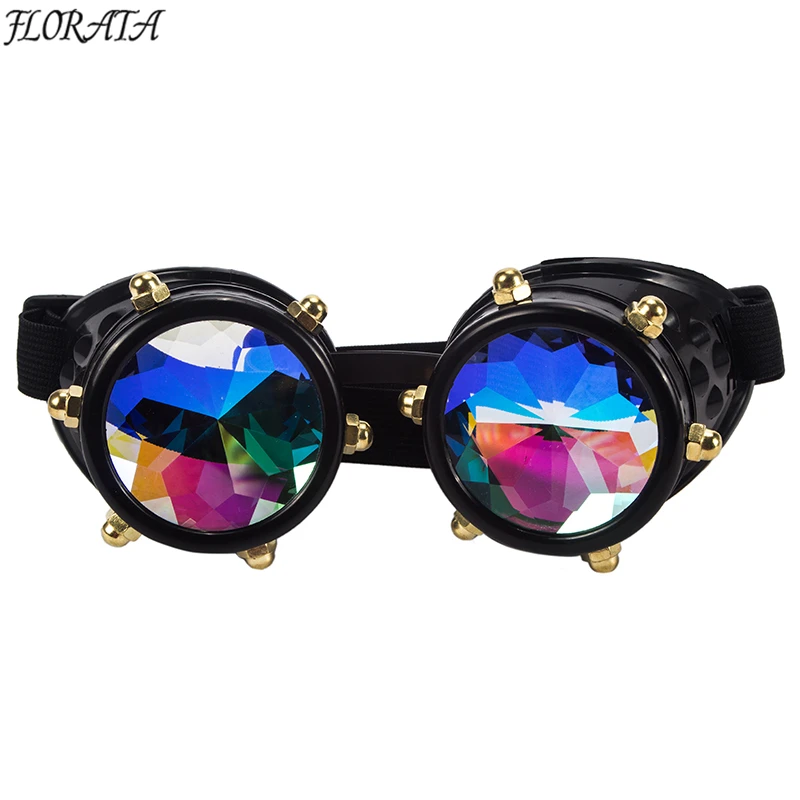 

New Fashion silver Man Woman Steampunk Goggles Sunglasses Vintage Cool Goggles gothic Goggles Colorful Lens Eyewear Gothic