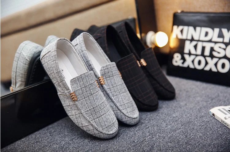 New Summer Man Casual Shoes Breathable Wear-resistant massage Canvas Fashion Solid Color Hard-Wearing Korean Flat Shoes Male (5)
