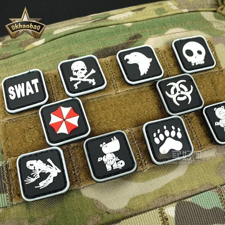 

Mini Velcro patch outdoor PVC patch soft shell coat patch mini patch