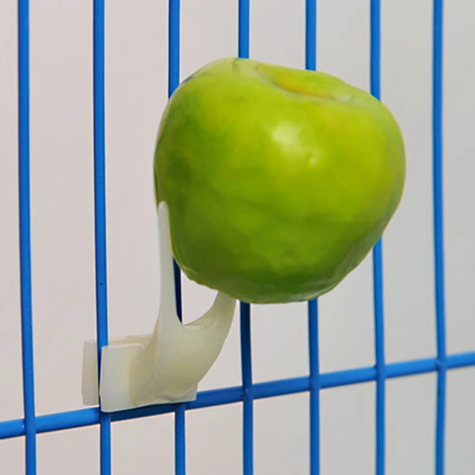 Новые пластиковые кормушки для птиц фруктовая вилка установка клетка аксессуары приспособление для клетки с попугаем принадлежности для голубей для кормления елок