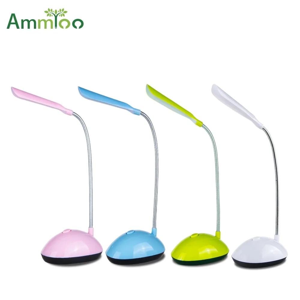 

Mini Led Book Light Flexible Portable Table Led reading lamp 4 colors 360 Degree Adjustable Book Light lamp With Battery Operate