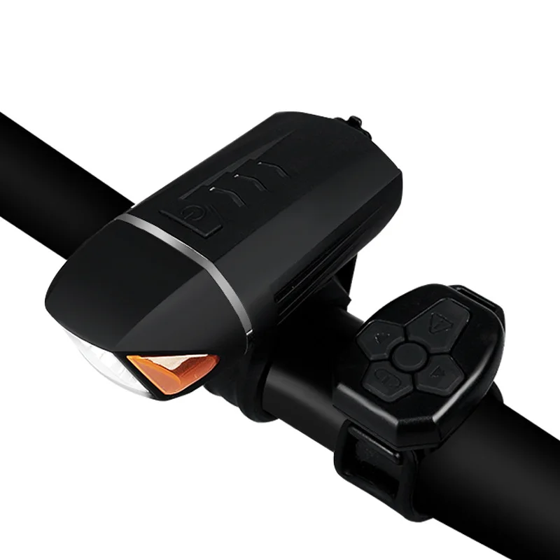 Multi function Bicycle Headlight Bike Horn Waterproof USB Rechargeable
